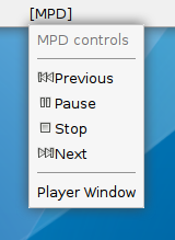left-click menu